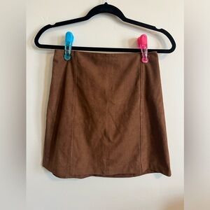Abercrombie and Fitch Vegan Suede mini skirt